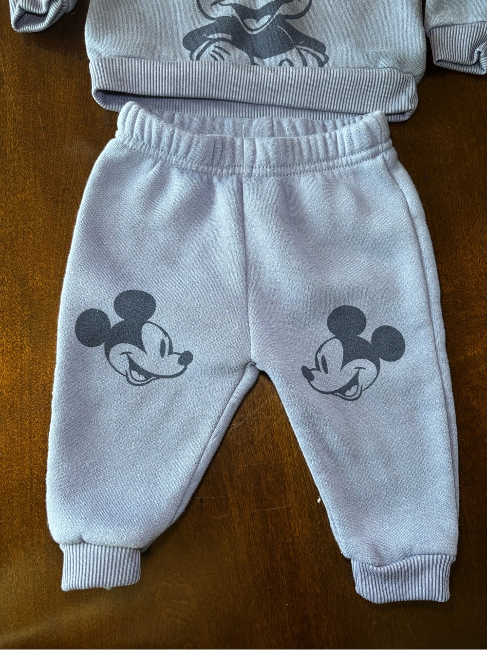 Disney Light Blue Mickey Mouse Fleece Set - Picture 4 of 6